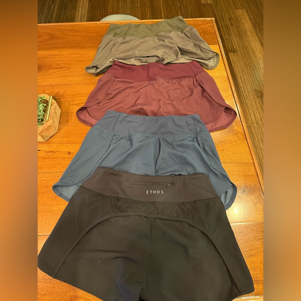 Black and Blue Athletic Shorts Lightweight and Comfortable